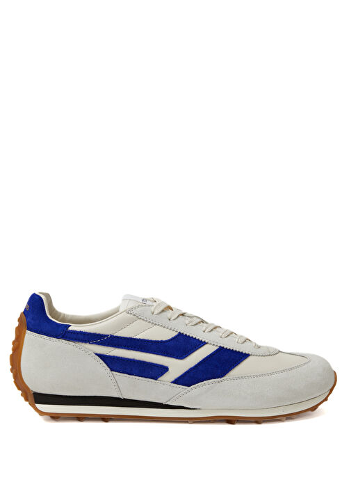 Mick Beyaz Mavi Erkek Deri Sneaker - Görsel 2