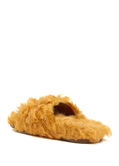 Sarı Kadın Peluş Terlik - Görsel 4