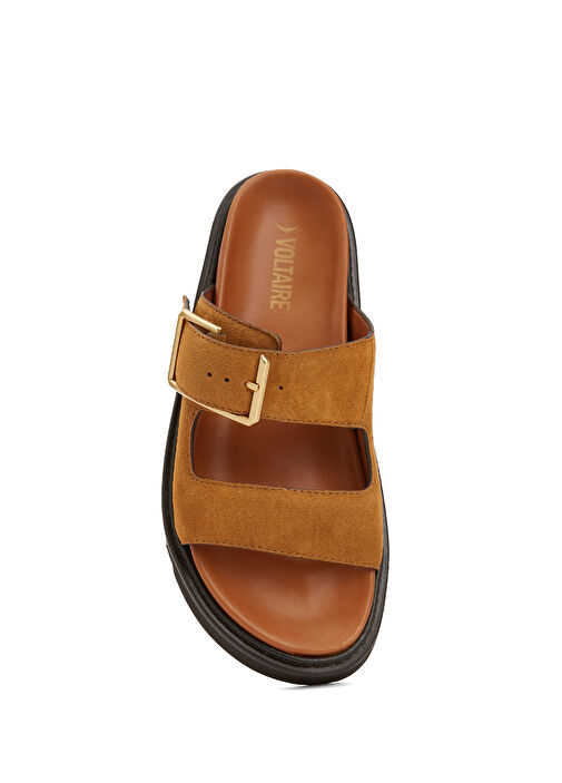 Alpha Taba Kadın Deri Terlik - Görsel 5