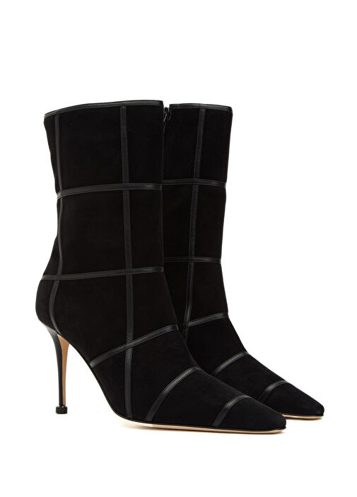 Trulonapla Siyah Kadın Süet Bot - Görsel 3