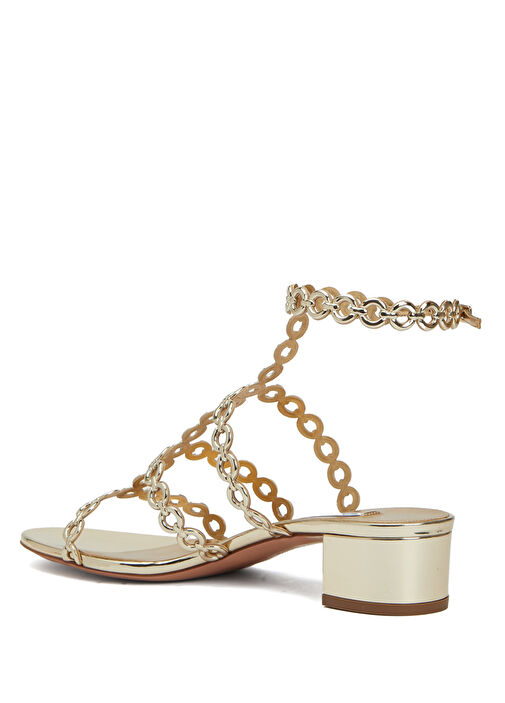 Infinity Chain Gold Kadın Sandalet - Görsel 4