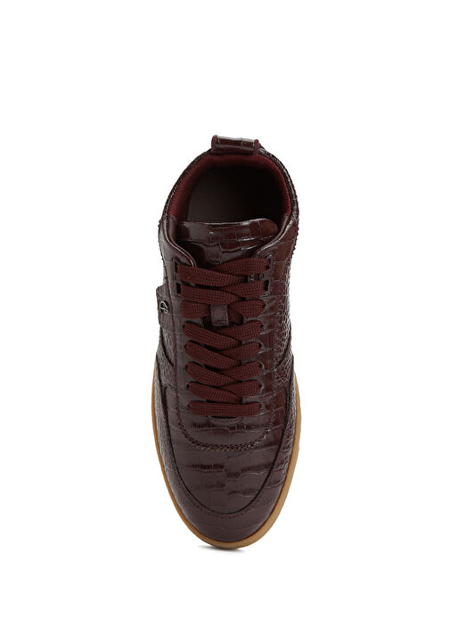 Tutti Rui Bordo Kadın Deri Sneaker - Görsel 5