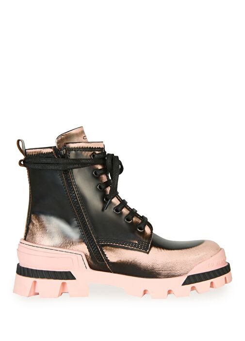Boson Siyah Pembe Çocuk Deri Bot - Görsel 5