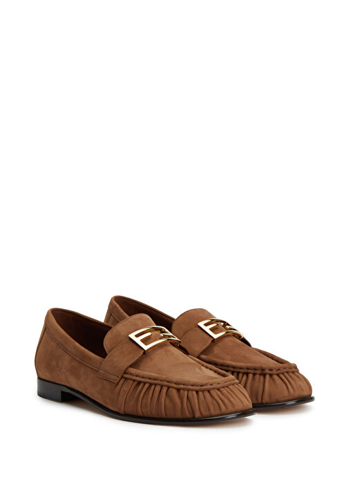 Fendi Fendi Taba Kadın Süet Loafer Beymen'de! Taba - 3. görsel