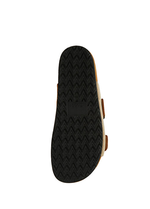 Etoile Bej Kahverengi Kadın Deri Terlik - Görsel 6