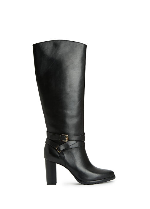 Siyah Kadın Deri Çizme - Görsel 2