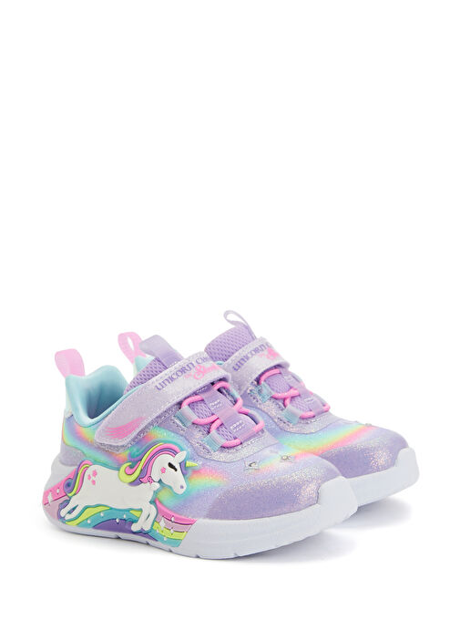 Unicorn Chaser Mor Kız Çocuk Sneaker - Görsel 8