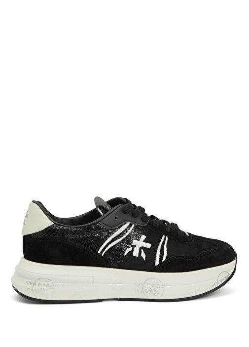 Cassie Siyah Kadın Deri Karışımlı Sneaker - Görsel 2