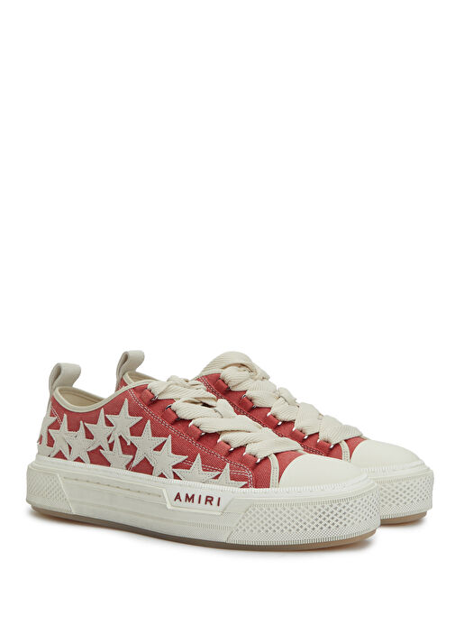 Amiri Amiri Distressed Stars Kırmızı Erkek Sneaker | Beymen Kırmızı - 3. görsel