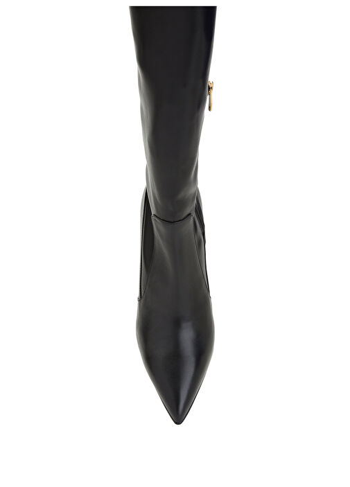 Siyah Kadın Deri Çizme - Görsel 5