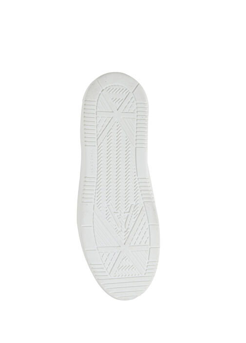 Beyaz Logolu Kadın Deri Bilek Boy Sneaker - Görsel 6