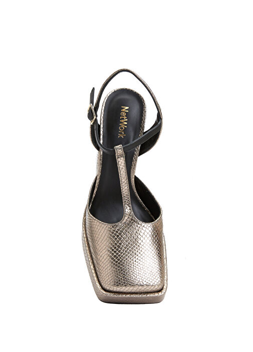 Bronz Kadın Deri Sandalet - Görsel 11