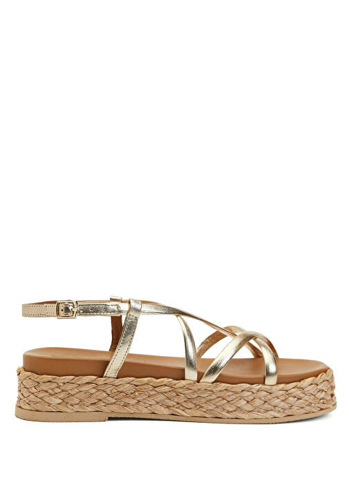 Gold Kadın Deri Sandalet - Görsel 2