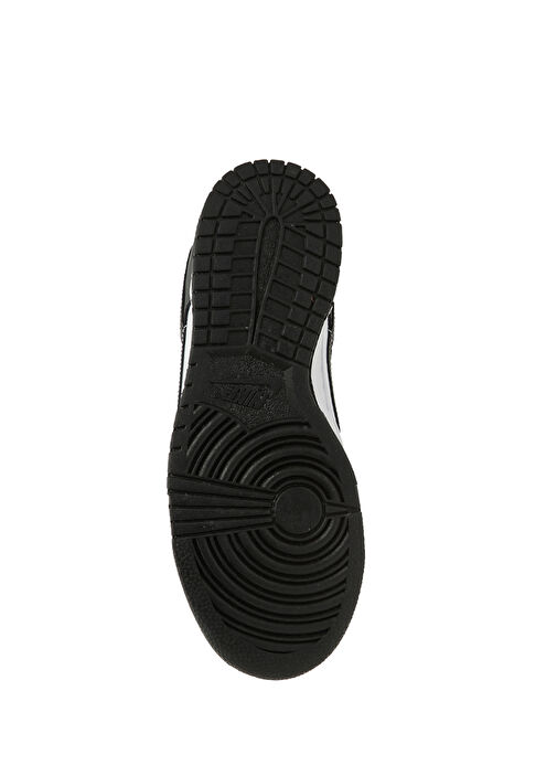 Dunk Low Siyah Beyaz Kadın Deri Sneaker - Görsel 6