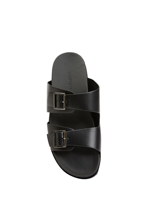 Siyah Erkek Deri Terlik - Görsel 5