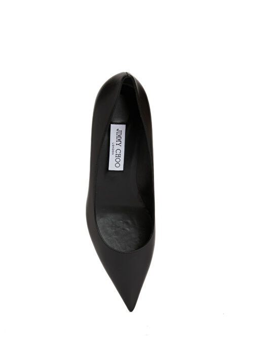 Amelia Siyah Deri Topuklu Ayakkabı - Görsel 5