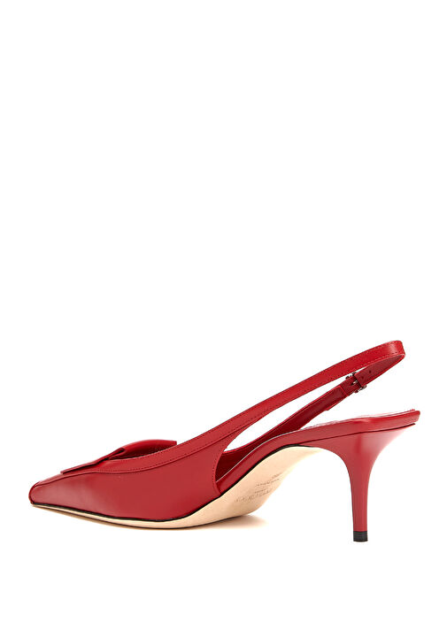 Frances Kırmızı Deri Topuklu Ayakkabı - Görsel 4