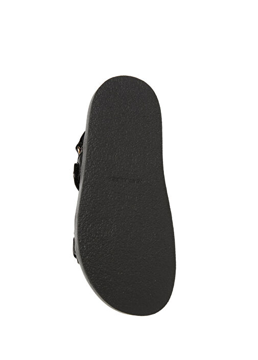 Siyah Kadın Deri Sandalet - Görsel 6