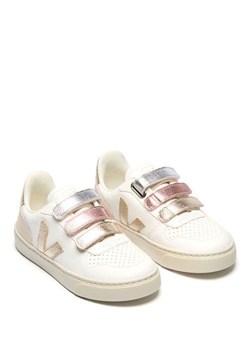 Small V-10 Chromefree Çocuk Deri Sneaker - Görsel 3