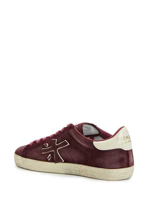 Steven-D Bordo Kadın Deri Sneaker - Görsel 4