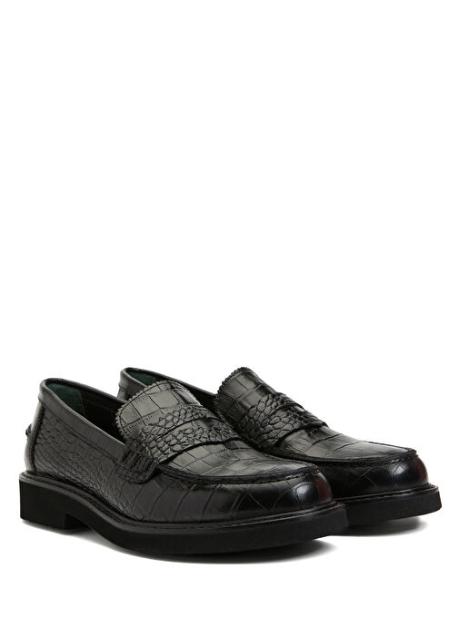 George Hogg George Hogg Siyah Kroko Kadın Deri Loafer Beymen'de! Siyah - 2. görsel