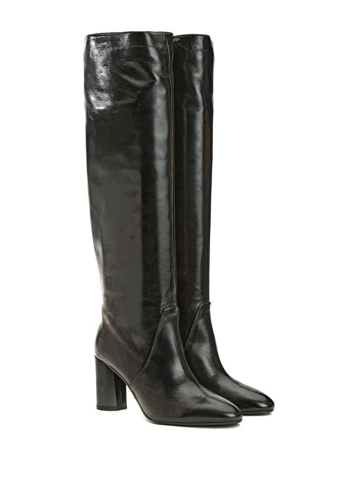 Siyah Kadın Deri Çizme - Görsel 3