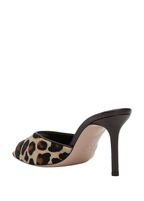 Beymen Collection Beymen Collection Essential Leopar Desenli Kadın Deri Terlik Sandalet & Terlik | Beymen Leopar - 4. görsel