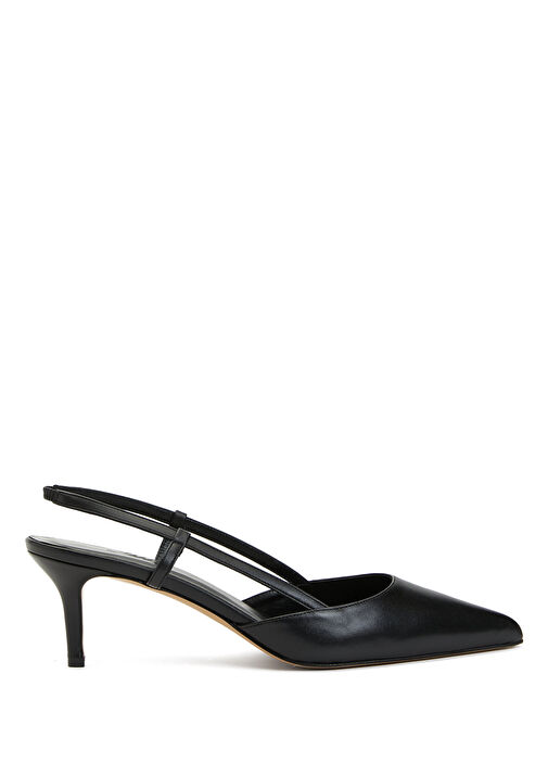 Kitten Siyah Deri Topuklu Ayakkabı - Görsel 2