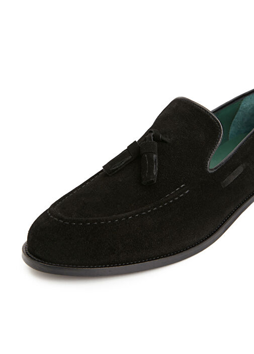 Icons Siyah Erkek Süet Loafer - Görsel 7