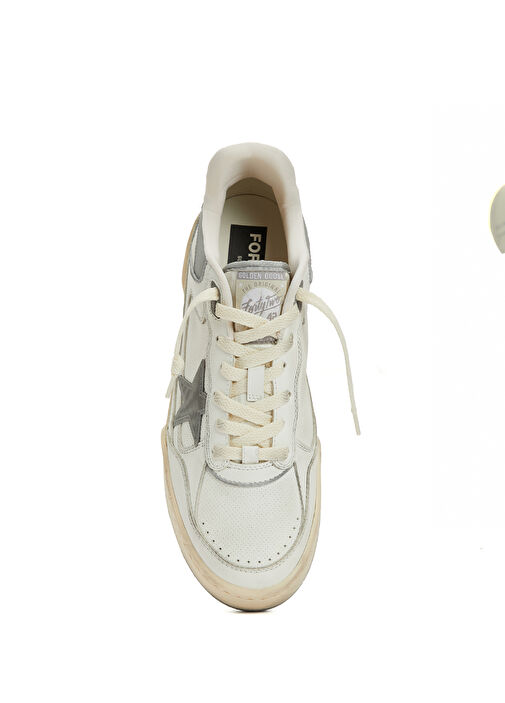 Forty2 Beyaz Erkek Deri Sneaker - Görsel 5