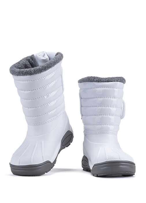 Topo Ski Charol Beyaz Unisex Çocuk Bot - Görsel 4