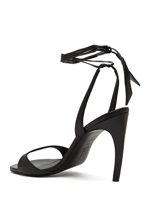 Ora Siyah Kadın Deri Sandalet - Görsel 4