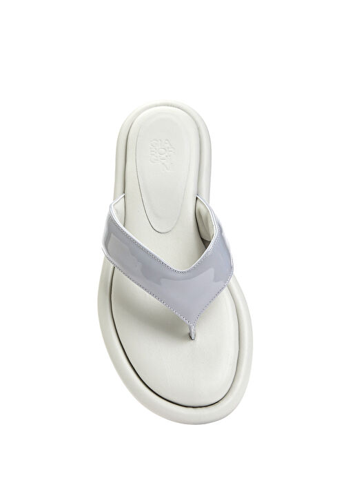 Gia 5 Gri Kadın Deri Terlik - Görsel 5