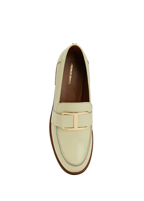 Sarı Kadın Deri Loafer - Görsel 5