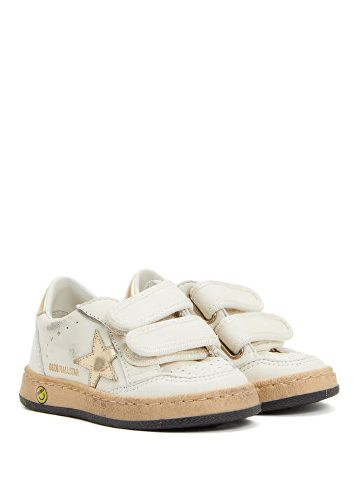 Ballstar Gold Unisex Çocuk Deri Sneaker - Görsel 3