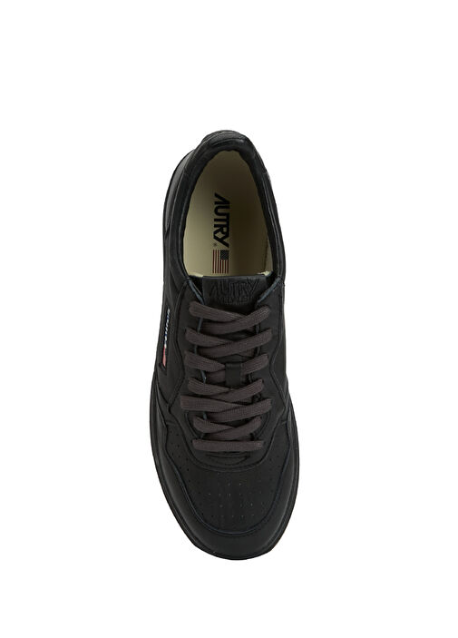 Medalist Siyah Erkek Deri Sneaker - Görsel 5