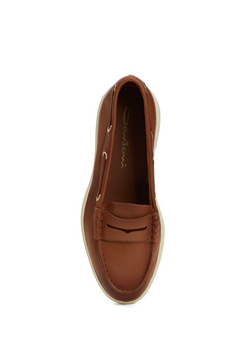 Taba Kadın Deri Loafer - Görsel 5