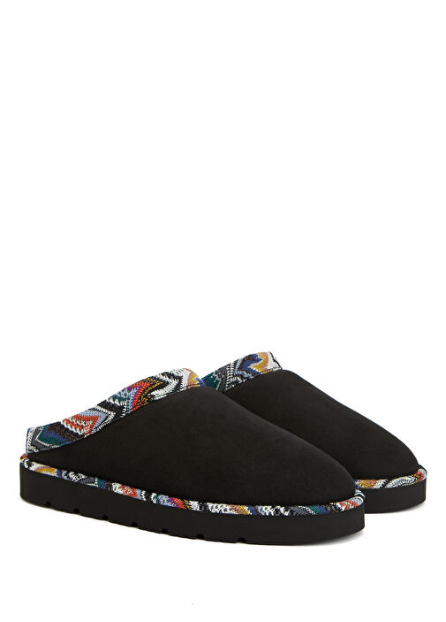 Siyah Kadın Süet Terlik - Görsel 3