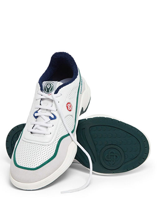 Casablanca Beyaz Erkek Court Championship Beyaz Erkek Deri Sneaker