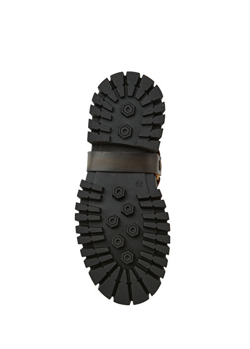 Kahverengi Kadın Deri Bot - Görsel 6