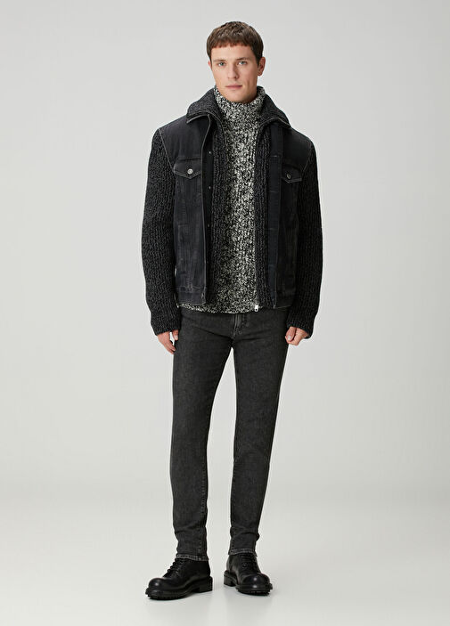 Slim Fit Gri Jean Pantolon - Görsel 2