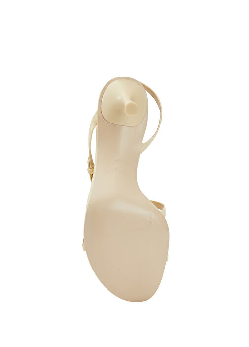 Simona Krem Kadın Deri Sandalet - Görsel 6