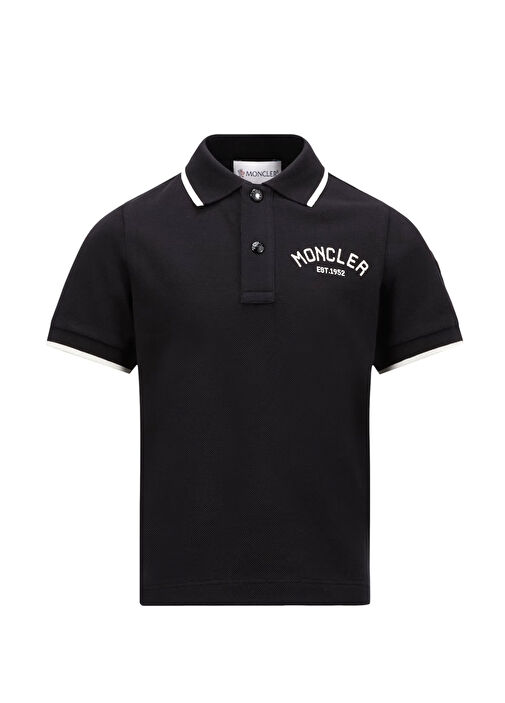 Moncler Black Boys' Polo T-Shirt