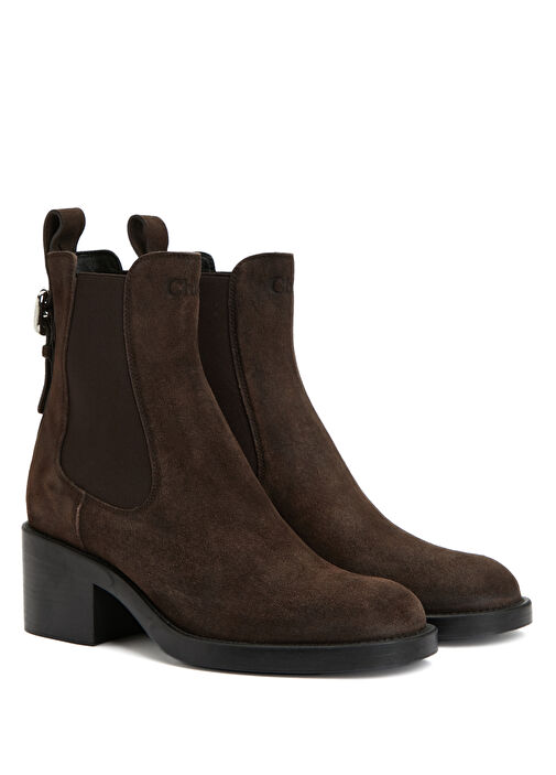 Dakota Koyu Kahverengi Kadın Süet Bot - Görsel 3