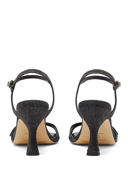 Koyu Gri Kadın Deri Sandalet - Görsel 6