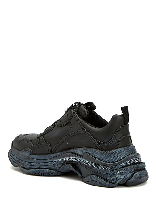 Triple S Siyah Erkek Sneaker - Görsel 4