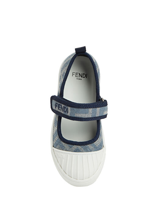 Mavi Kız Çocuk Denim Babet - Görsel 5