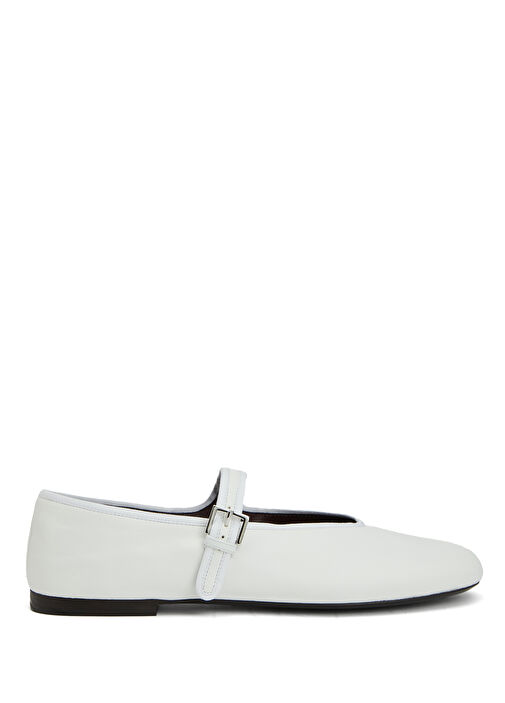 Boheme Beyaz Deri Babet - Görsel 2