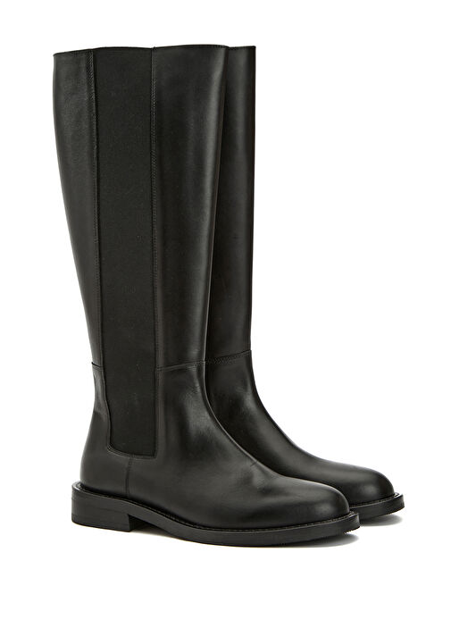 Siyah Kadın Deri Çizme - Görsel 3