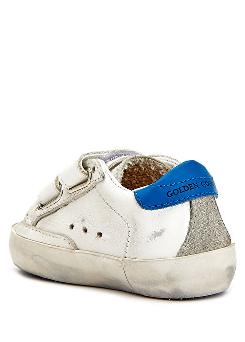 Old School Mavi Beyaz Unisex Çocuk Sneaker - Görsel 4